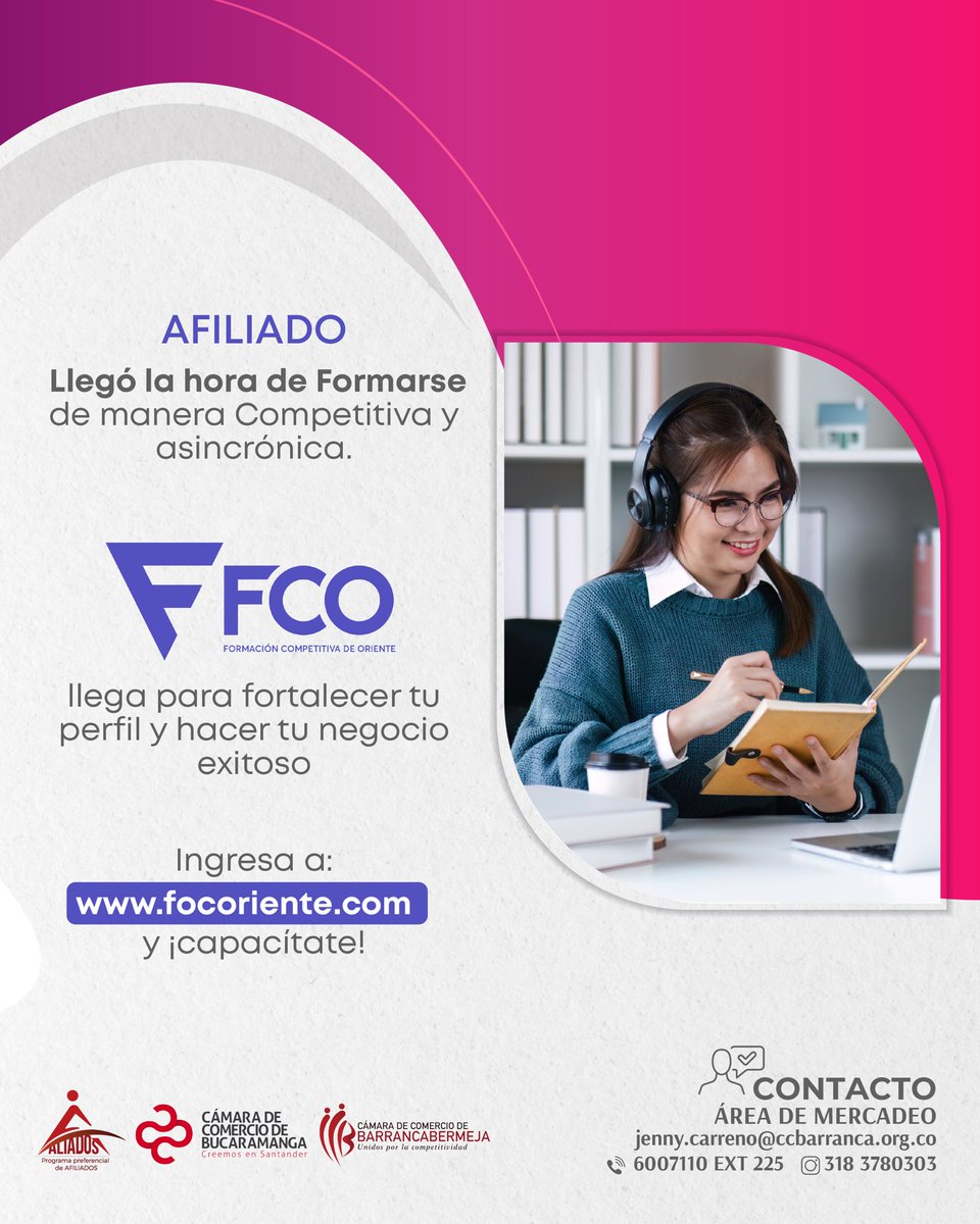 👩‍💻 El conocimiento abre caminos. Como afiliado, hoy tienes acceso a un nuevo espacio digital que te permitirá aprender a tu ritmo y fortalecer lo que más importa: tu visión empresarial.
💡 Una oportunidad para fortalecer tu conocimiento. 
👉 Descúbrelo en focoriente.com