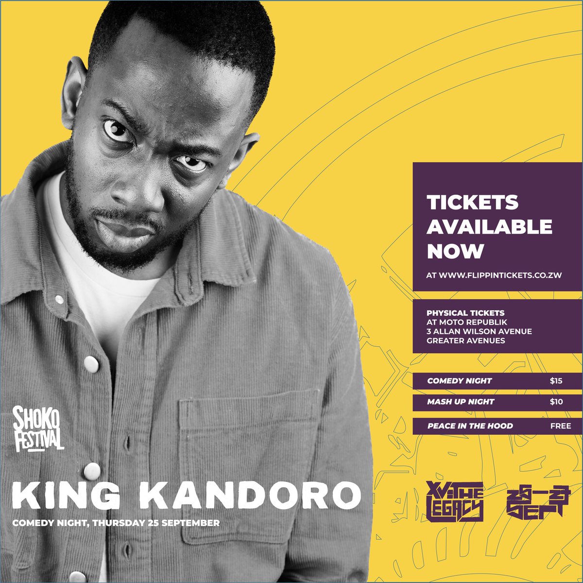 BlacperlZW's tweet image. For 72 hours @ShokoFestival will take us on a roller-coaster from the #HubUnconference into the #ComedyNight then to the destroy and rebuild phoenix at #MashUpNight leading to the #PeaceInTheHood celebrations.

May the good lord be with my Liver🥃🙏🏾 #ShokoFest15 #TheLegacy