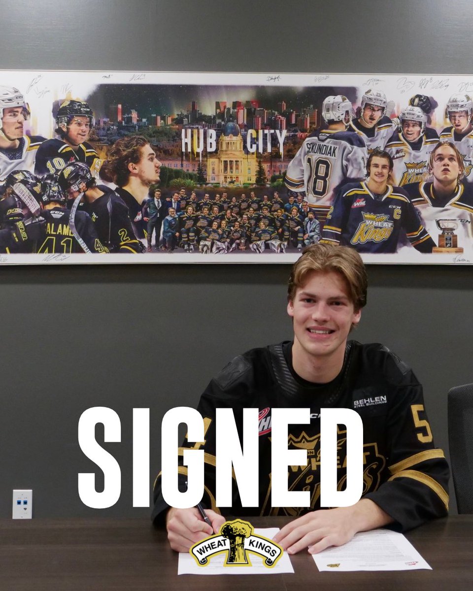 🚨Breaking: The Brandon Wheat Kings have signed 2007-born Forward Gunnar Gleasman to the WHL Scholarship and Development Agreement.

Welcome to the Brandon Wheat Kings Gunnar! 🖤💛