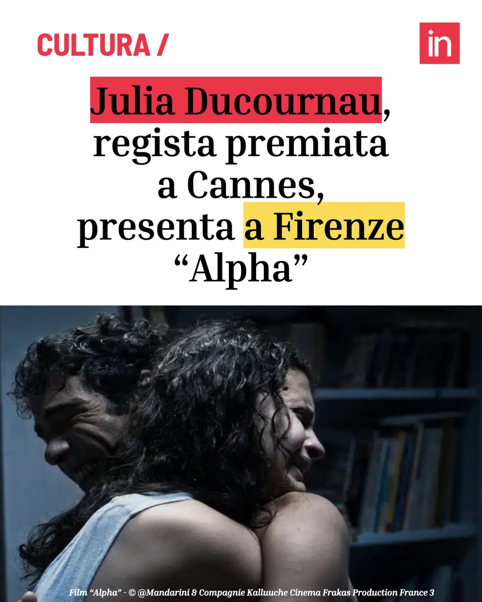 intoscana's tweet image. Dopo la Palma d’Oro a Cannes, per il film “Titane”, la regista francese, nel suo terzo lungometraggio, prosegue nel segno dell’horror corporale. L’evento si tiene a La Compagnia di Firenze, giovedì 18 settembre, ore 19.30 ✍ ᴅɪ Eʟɪsᴀʙᴇᴛᴛᴀ Vᴀɢᴀɢɢɪɴɪ bit.ly/JuliaDucournea…