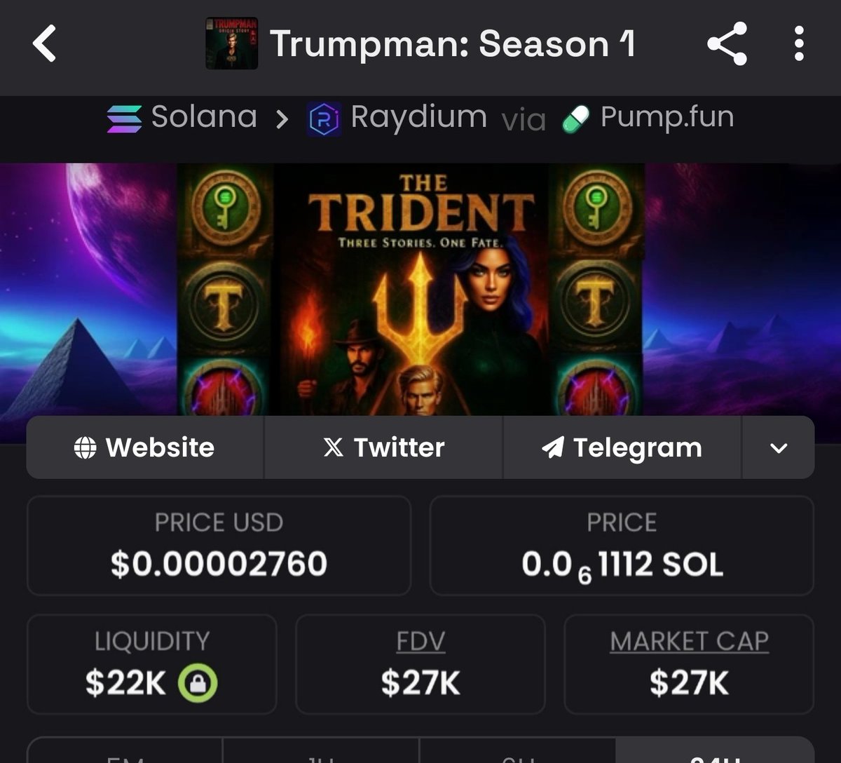 memebullishups's tweet photo. #TRUMPMAN called at $27K— now rocketing to $1.3M💎
SuperB 48x lockedIn🚀
If you’re outside looking in, you’re passing up the big moves. Drop a DM and let’s put wins in your pocket. #crypto #solana #altcoins #memecoins
Aygpsdr1BvL5dYjZnt8nzz1n73Ev7t7MXmfA2Z9Xpump https://t.co/ukdzuSpLmX