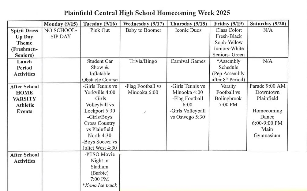 Happy Homecoming Week!  So many great opportunities to get involved throughout the week during and after school!  See below for the schedule of events-Go Wildcats!
<a href="/PCHSBoosters/">PCHS Athletic Booster Club</a> <a href="/PHSCCADMIN/">PHSCC Admin</a> <a href="/Mr_Chlebek/">PHS Wildcats</a>