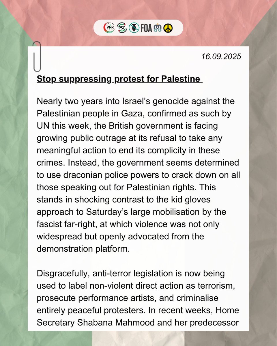 Palestine Solidarity Campaign tweet media