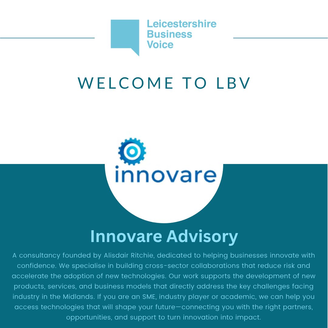 A warm welcome to the LBV network for new member, Innovare Advisory!