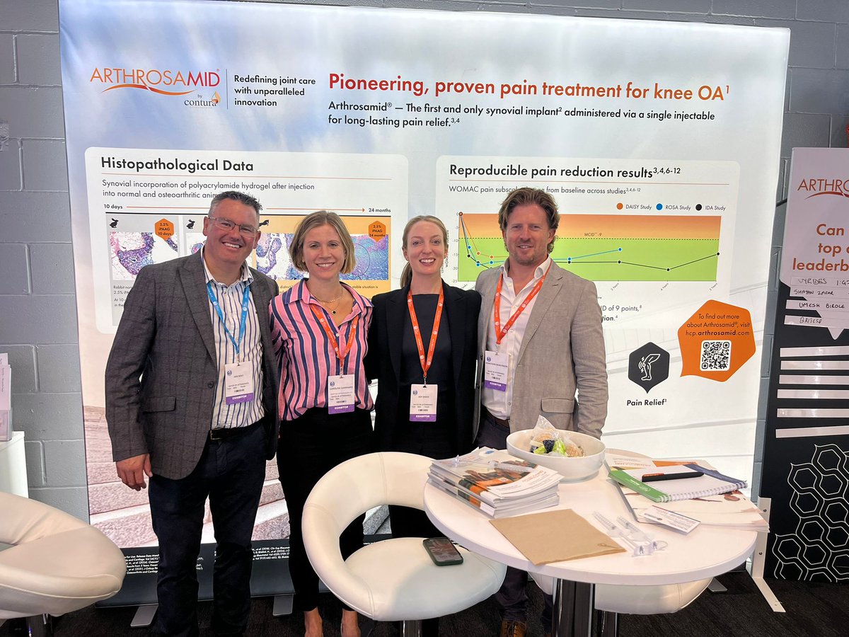 We’re attending the <a href="/BritOrthopaedic/">BOA</a> Congress <a href="/ACCLiverpool/">ACC Liverpool</a> this week! Meet us stand 5 to learn how Arthrosamid® offers long-lasting pain relief for knee OA 5 years post-treatment. #BOAAC2025 #Liverpool #KneeOA #Orthopaedics #Conference #orthotwitter