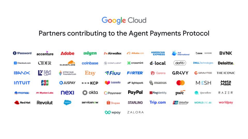 DaoChemist's tweet image. They say a picture is worth a thousand words. They also say the devils is in the detail. Well, the details in this picture tell a very promising story of Google and the Ethereum ecosystem coming together to build the Agent Payments Protocol.

The ticker is $ETH.