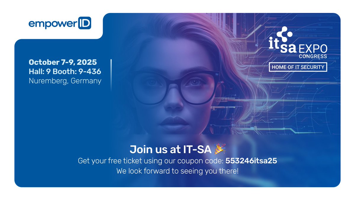 Come see how at IT-SA Hall 9, Booth 9-436! We'll be showing GDPR/NIS2/DORA acceleration, zero standing privilege, and AI-native authorization.

→ Use our code for free access to IT-SA 2025: 553246itsa25

Looking forward to meeting you in Nuremberg! ☕