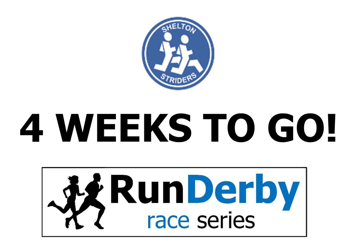 RunDerby (@runderby) on Twitter photo Less than 4 weeks to go. We hope your final month training is going well for this one <a href="/SheltonStriders/">Shelton Striders</a> Less than 4 weeks to go. We hope your final month training is going well for this one <a href="/SheltonStriders/">Shelton Striders</a>