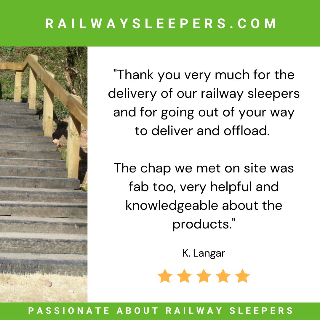 GardenSleepers's tweet photo. THANK YOU TO ALL OUR RAILWAY SLEEPER SUPPORTERS!
​It's wonderful to be appreciated! Even when it's raining or miserable it makes our day when you take time to thank us. It's so generous of you &amp; gives a huge boost to all the Railway Sleeper Team. Thank you https://t.co/sElSc66miS https://t.co/urnx4S1zj6