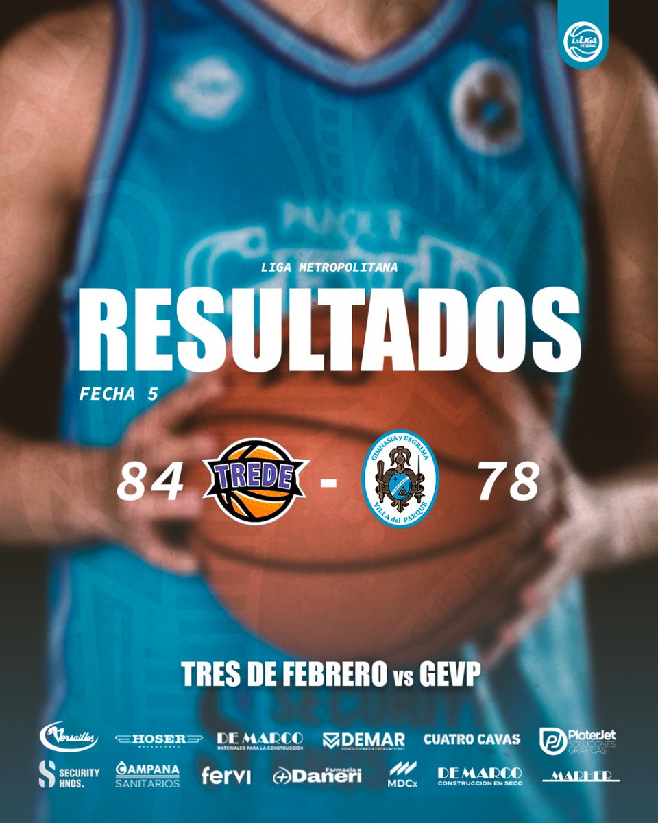 Final del partido

Parque cayó ante Tres de Febrero por 84-78 en la quinta fecha de La Liga Metropolitana.
Vamos todos juntos este domingo de local vs Hacoaj. 💪🏻💙

#VamosParque