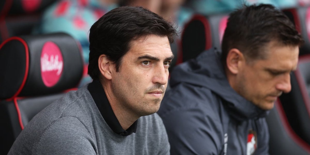 UtdXclusive's tweet photo. 🚨 BREAKING:

Ruben Amorim effectively has 3 games to save his job! Man United have identified five potential candidates to replace Amorim: 

Oliver Glasner, Gareth Southgate, Marco Silva, Andoni Iraola and Mauricio Pochettino.  

#MUFC [@DiscoMirror] https://t.co/FYyQxeW1ZZ