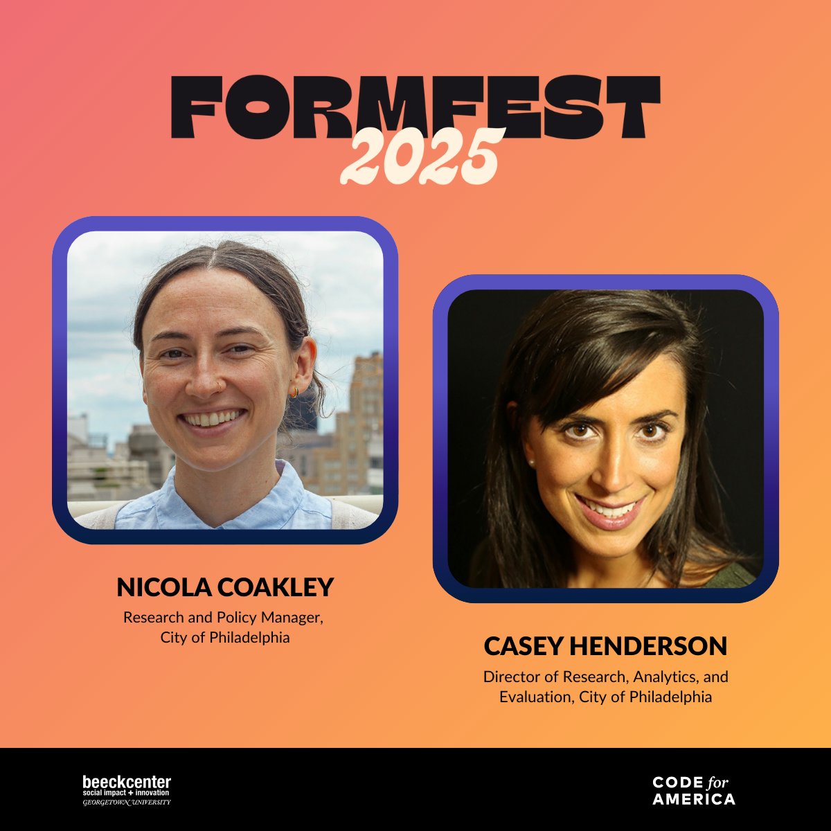 codeforamerica's tweet image. FormFest is just two weeks away! Join us on September 30 to explore the future of form design with leading experts from the field. The full schedule is out now. Learn more about these upcoming sessions and register to attend here!
events.ringcentral.com/events/formfes…
#FormFest2025