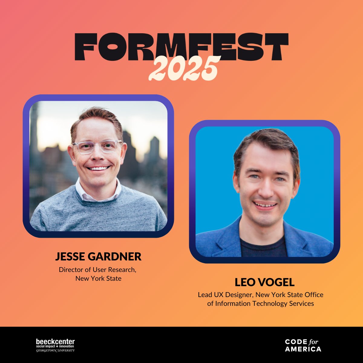 codeforamerica's tweet image. FormFest is just two weeks away! Join us on September 30 to explore the future of form design with leading experts from the field. The full schedule is out now. Learn more about these upcoming sessions and register to attend here!
events.ringcentral.com/events/formfes…
#FormFest2025