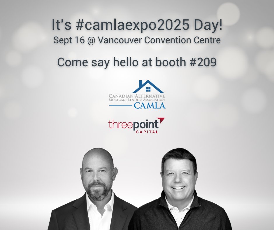 TeamThreePoint's tweet image. Brad &amp;amp; Ryan are ready to welcome our valued BC Mortgage Broker partners to the Three Point booth 209 at the @CAMLA.ca #Expo today. Be sure to pop by and say hello!

#ThreePointCapital #InvestLendGrow #AlternativeLending #MICLending #MortgageBrokers #CAMLA