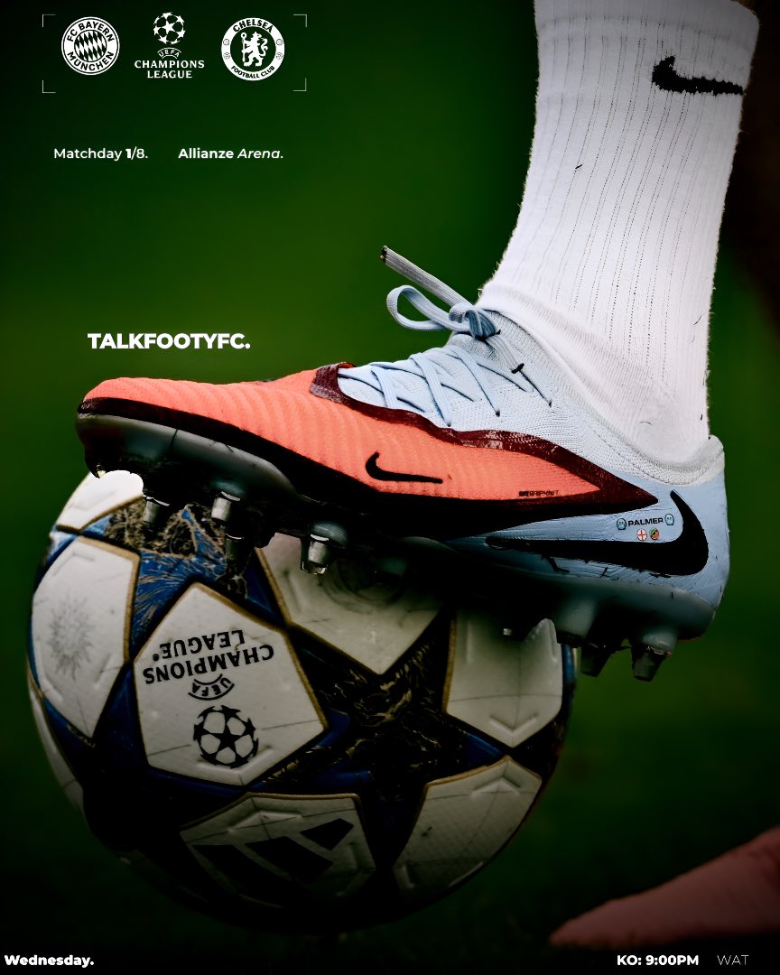 Chelsea head back to the Allianz Arena to take on Bayern Munich. A rematch of that iconic 2012 Champions League final.

🎨 Graphics Inspiration - <a href="/Bridgways/">Bridgways.</a> 🙌