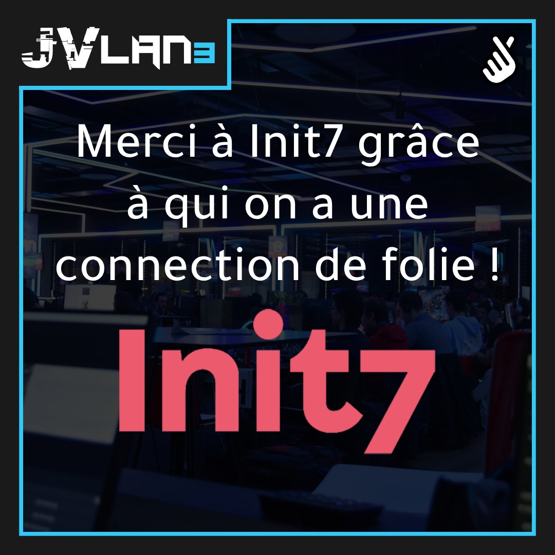 JVLAN (@jvlan_ch) on Twitter photo Un immense merci à <a href="/init7/">Init7 (AS13030)</a> pour leur soutien à la #JVLan 🎮💻
Grâce à eux, la fibre tourne à plein régime et l’expérience de jeu est optimale pour tous nos participants ! 🔥
🙏 Votre soutien rend cet événement Un immense merci à <a href="/init7/">Init7 (AS13030)</a> pour leur soutien à la #JVLan 🎮💻
Grâce à eux, la fibre tourne à plein régime et l’expérience de jeu est optimale pour tous nos participants ! 🔥
🙏 Votre soutien rend cet événement