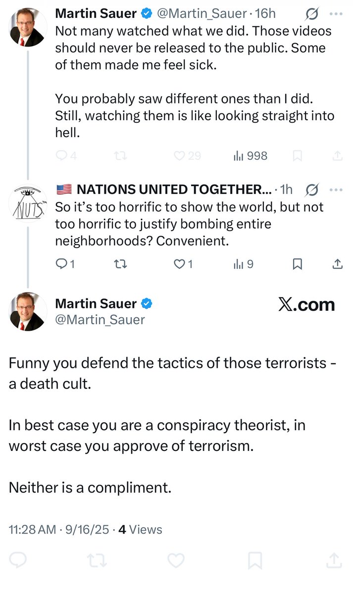 🇺🇸 NATIONS UNITED TOGETHER SOCIETY™ (@nuts4prophet) on Twitter photo When someone responds with insults, then immediately blocks you, they’re feeling intellectually vulnerable. They only know how to talk to feeble-minded lemmings. <a href="/Martin_Sauer/">Martin Sauer</a> you’re probably a weak, insecure, beta. When someone responds with insults, then immediately blocks you, they’re feeling intellectually vulnerable. They only know how to talk to feeble-minded lemmings. <a href="/Martin_Sauer/">Martin Sauer</a> you’re probably a weak, insecure, beta.