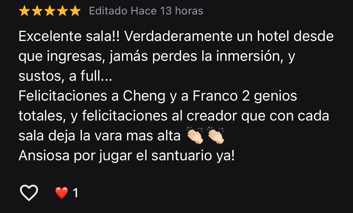 las reseñas que dejan en mi laburo 
me va se shora posho…