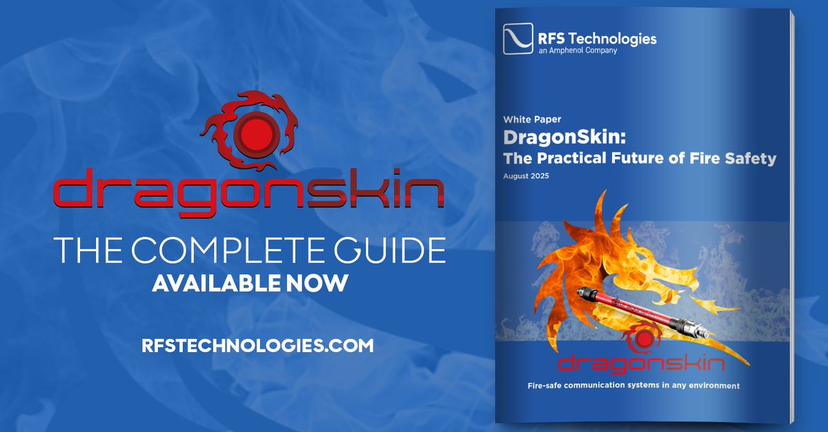 New whitepaper: Meet DragonSkin – our fire-rated cable built for mission-critical comms. Tested. Proven. NFPA 72 compliant. Read here: rfstechnologies.com/pictures/white…