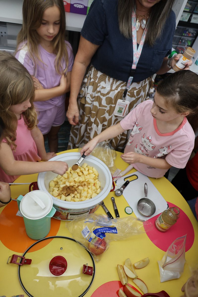 Cooking up fun in 2nd grade! Our 2nd grade students had a blast making homemade applesauce in class - learning, cooking, and tasting.🍎
