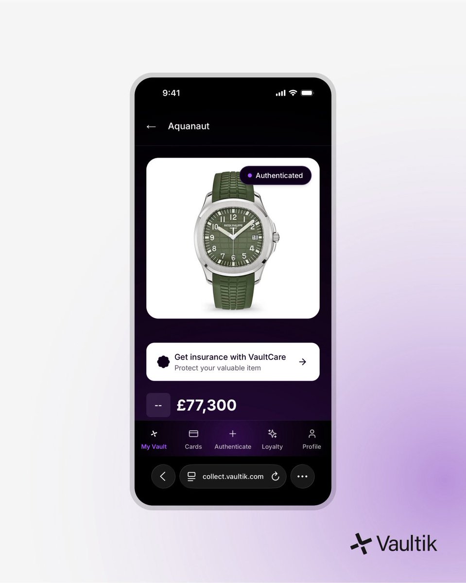 Collect Card by Vaultik tweet media