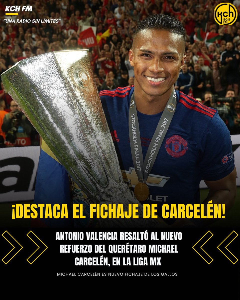kchradio's tweet image. 🔥🫵🏻🇪🇨PALABRA AUTORIZADA🇪🇨🫵🏻🔥

✔️ Antonio Valencia, leyenda del Ecuador 🇪🇨 destacó el fichaje de Michael Carcelén al @Club_Queretaro 💙🖤⚽️

UNA RADIO SIN LÍMITES📻🎙️🫵🏻🔥⚽️