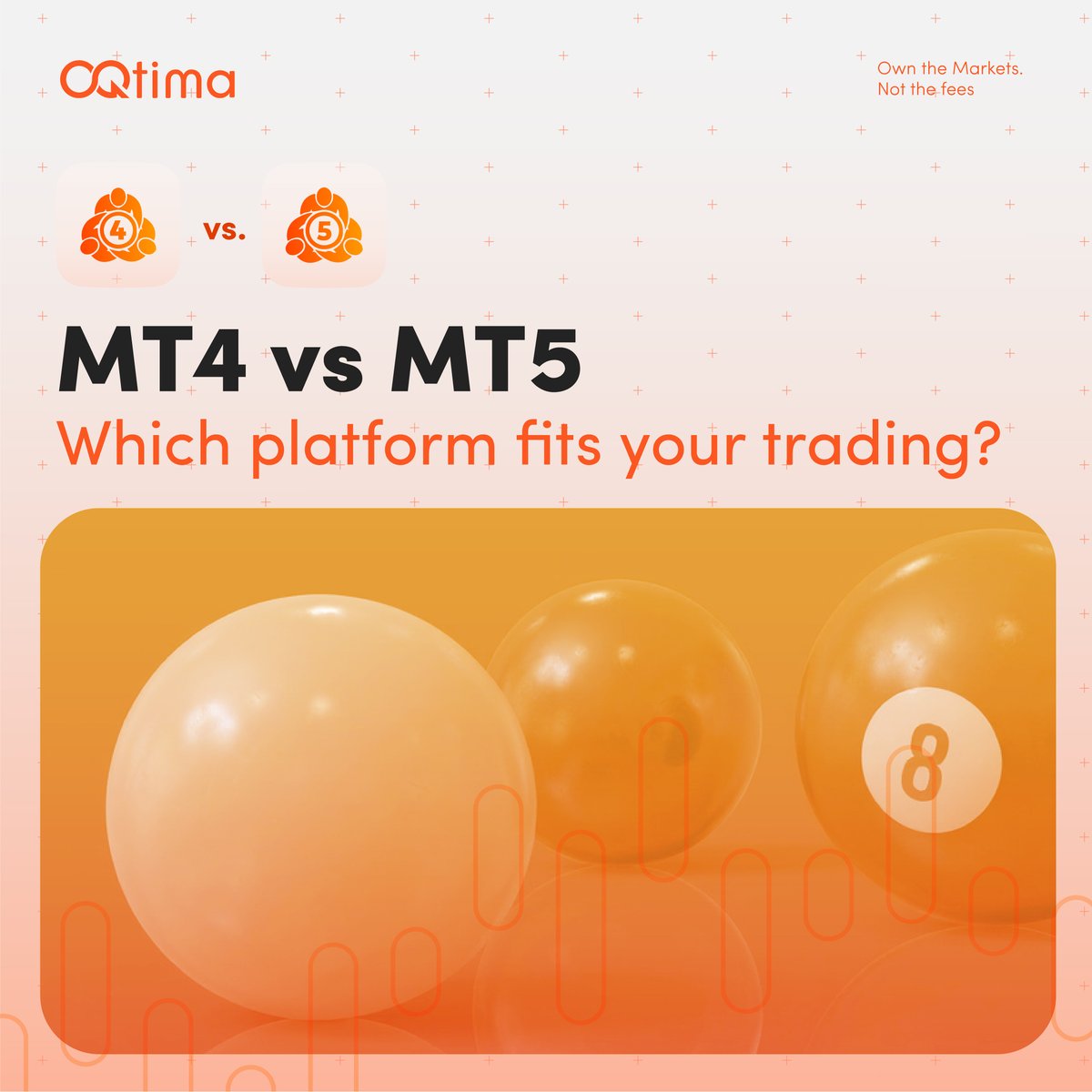 📊 MT4 vs MT5 in 1 min: MT4 = forex classic with a huge EA ecosystem. MT5 = multi-asset, more order types/timeframes, faster testing. Choose MT4 if you rely on MT4 tools/FX; MT5 for multi-asset &amp; advanced features.

OQtima offers both: bit.ly/4gqUMcg

Not investment