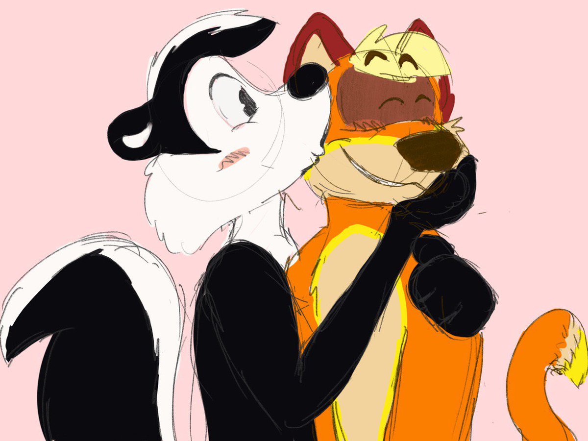 Skunktember celebration with Pepe Le Pew being quite friendly!