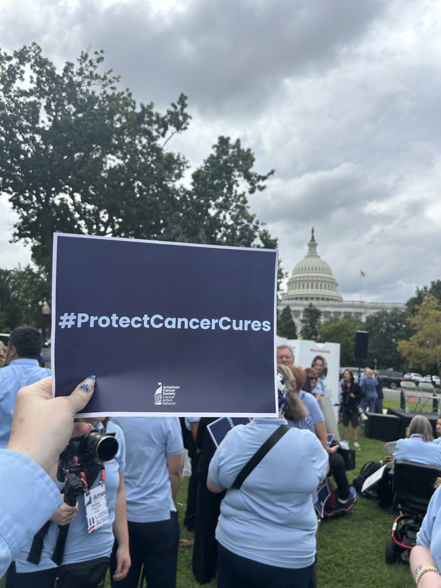 #protectcancercures gathering on Capitol Hill today.