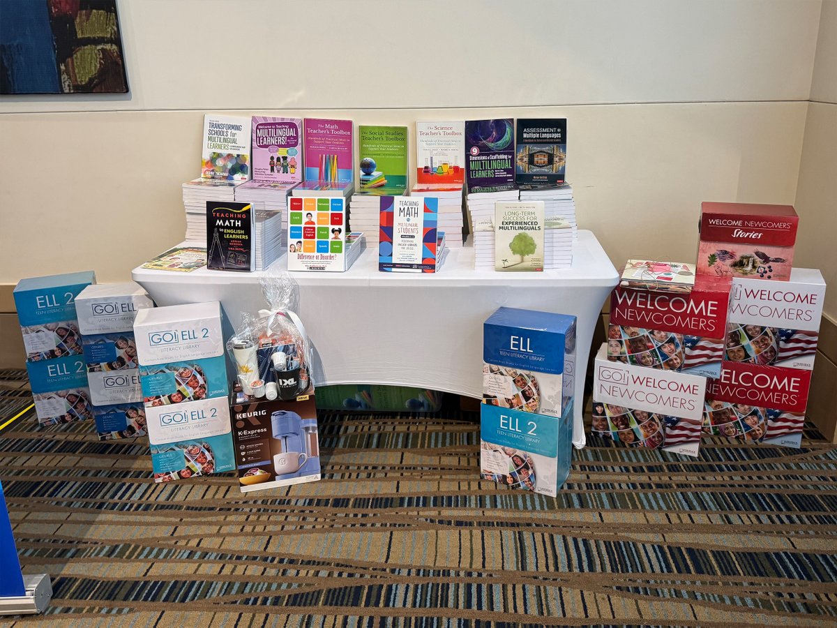 🎉 Excitement is in the air at the South Carolina Title III Conference in Columbia, SC! 

Attendees can register for the conference door prize raffle for a chance to win amazing resources including full Saddleback box sets like the ELL 2 Teen Literacy Library! 📚✨

Here’s one of