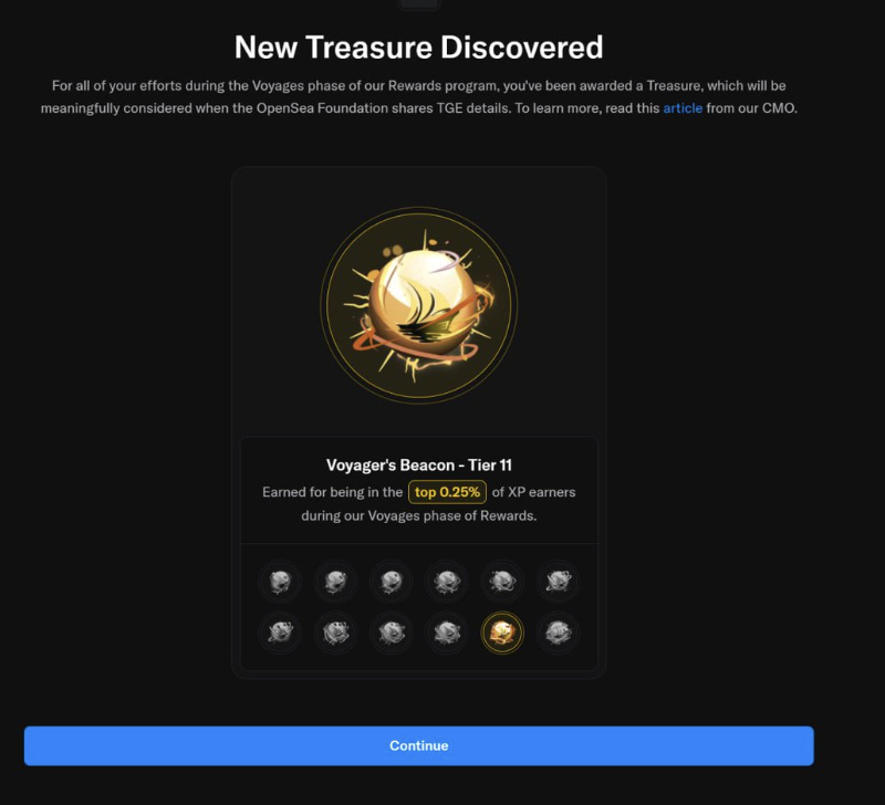 My results on <a href="/opensea/">OpenSea</a> 

11 tier with 12350 XP

12 it would be better))
$SEA #opensea