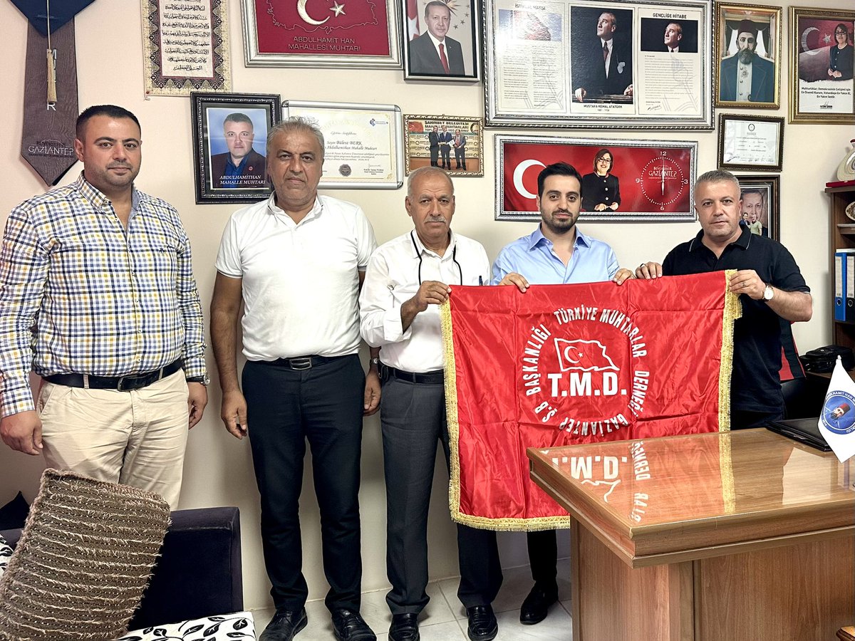 Sayın ;
📍Yeditepe Muhtarı Mikail ÖZÜBERK
📍75.Yıl Muhtarı Erol UÇAR, 
📍Akkent Muhtarı Cengiz İŞBİLİR
📍Karataş Muhtarı Seydi KARAGÜN
📍Şahintepe  Muhtarı Kemal ÇEVİK 
📍Abdülhamit Han Muhtarımız Bülent BERK’i 
makamlarında ziyaret ederek, çalışmalarında muvaffakiyetler diledik.