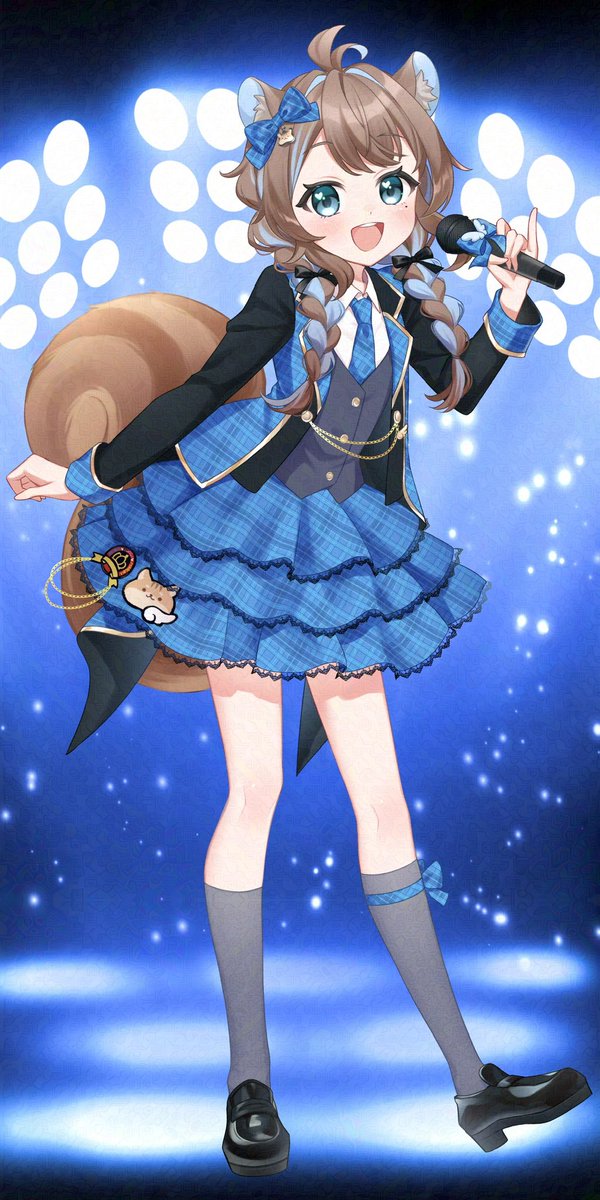 #新衣装公開 

  - - - - - ꒰ ♡ ꒱ - - - - -

 ｲｽﾘｽﾒｽ！のブルー担当！

  チョコミント大好き！

      もこちだよー🫶

みんな一緒に楽しもーね♡

   - - - - - ꒰ ♡ ꒱ - - - - -

+4大感謝、ありがとう( ˘ω˘ 🫶)