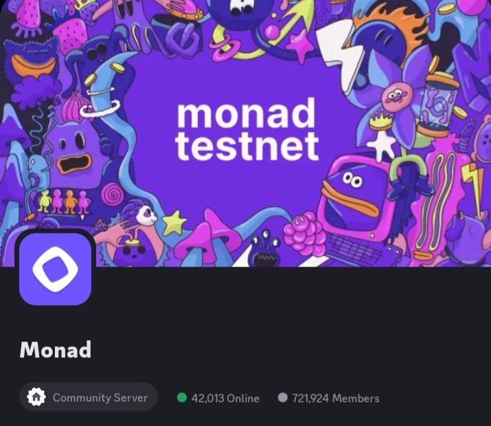 Believer β¨ (Γ,G) π,π,ΟΒ² (@izeecobeliever) on Twitter photo With reference to the Evolution of the Monad's Mainnet Arc news, <a href="/monad/">Monad (mainnet arc)</a> DC server just updated its logo after the Mainnet Arc announcement on X.
Currently, it has 721,924 members with 42k+ online members
Only very few have rare DC roles.
<a href="/keoneHD/">Keone Hon β¨</a> <a href="/berzanorg/">berzan</a> With reference to the Evolution of the Monad's Mainnet Arc news, <a href="/monad/">Monad (mainnet arc)</a> DC server just updated its logo after the Mainnet Arc announcement on X.
Currently, it has 721,924 members with 42k+ online members
Only very few have rare DC roles.
<a href="/keoneHD/">Keone Hon β¨</a> <a href="/berzanorg/">berzan</a>