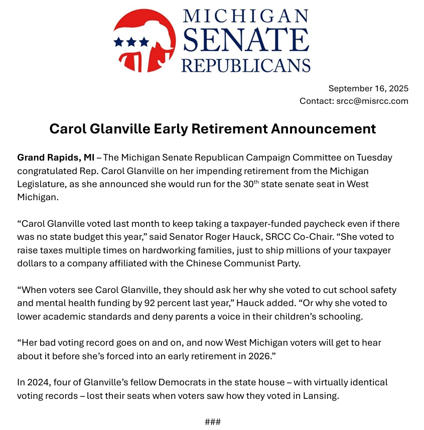 Team MISenateGOP tweet media