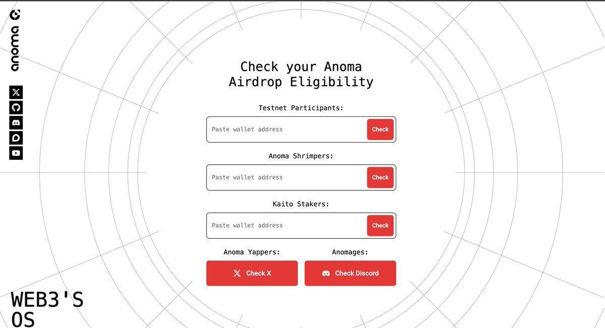 custommade_ng's tweet image. Anoma checker is Live

Visit : register.anoma.foundation
Paste your wallet
Testnet participants
Anoma Shrimpers Nft holder
Kaito Stakers
Connect your X account for content holders