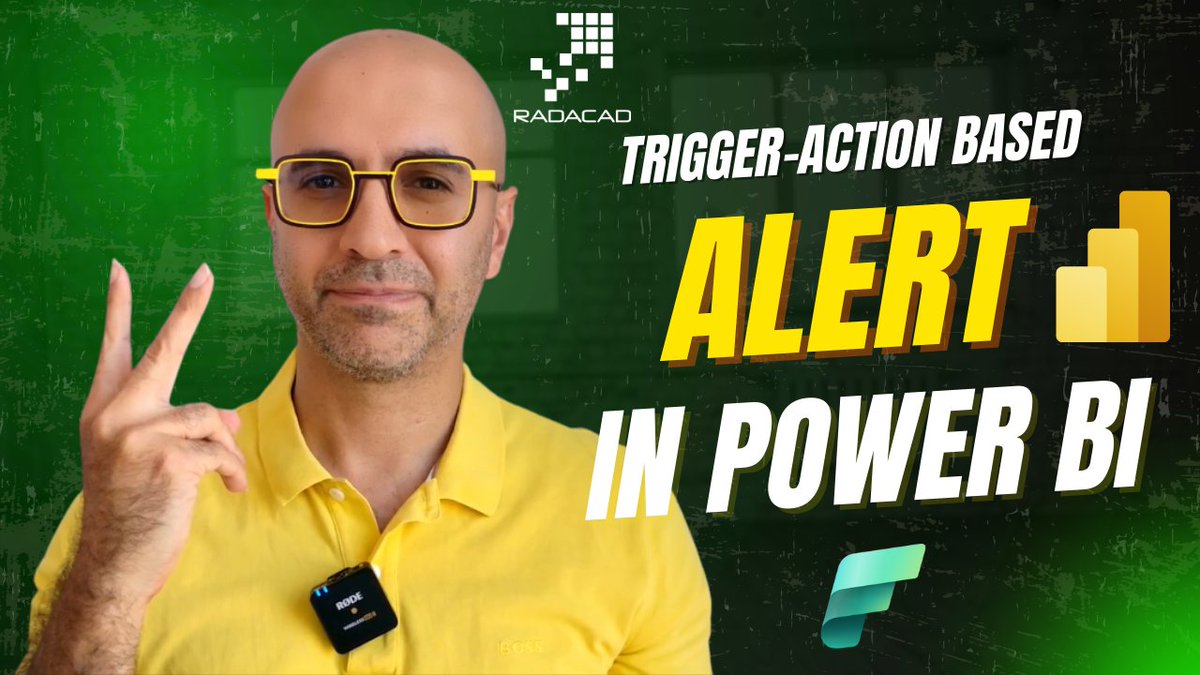 RADACAD_COM's tweet image. Did you know that there are two ways to create #Alert in #PowerBI to #Monitor for a #change and #trigger and #action? It is a different experience in #report and #dashboard

In today&apos;s video, I explained how it works through a live demo.

Watch the video here:…