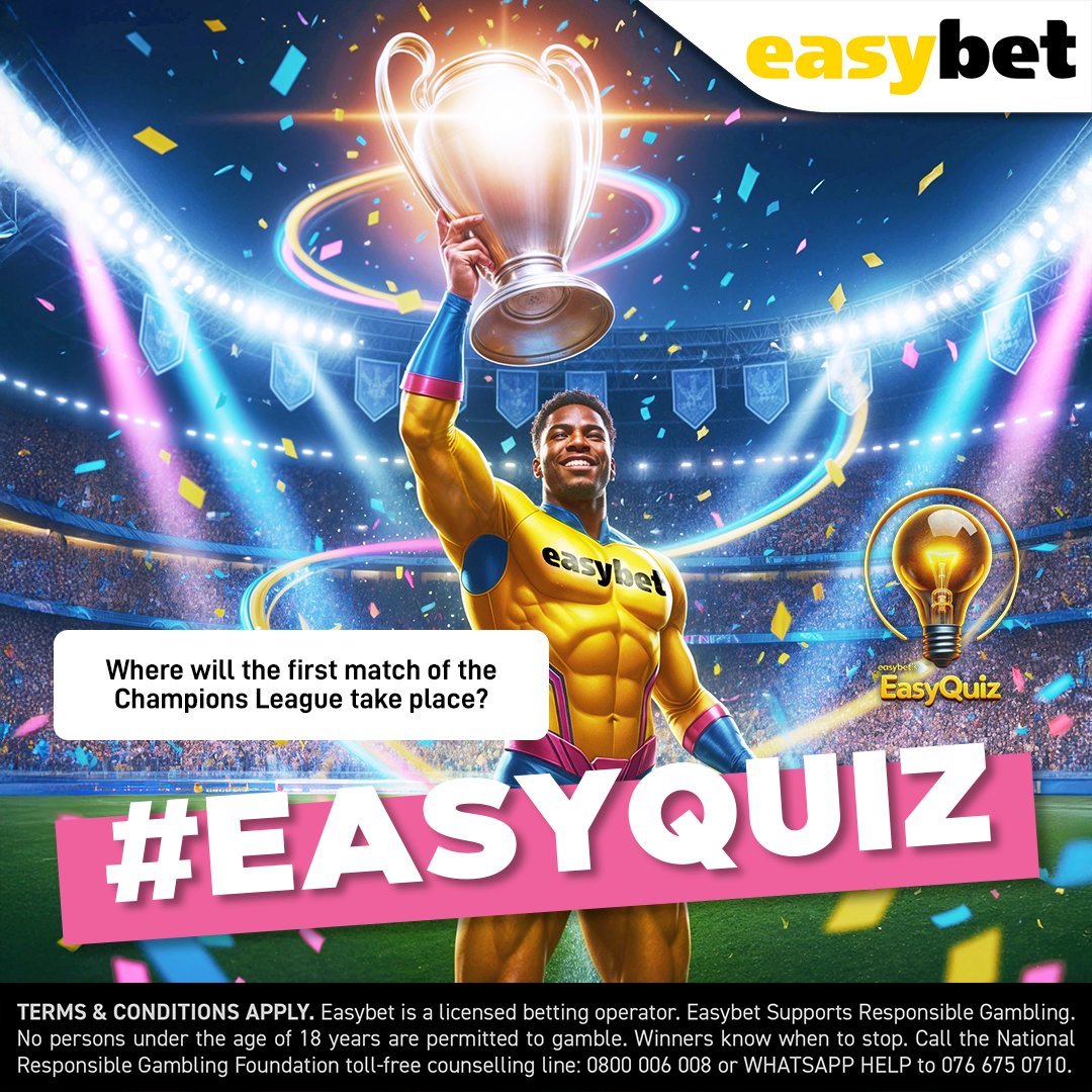 Easybet_SA's tweet image. ⚡ HEROES TAKE THE STAGE! 🦸‍♂️🏆

The Champions League kicks off TODAY — but do you know where the very first clash is happening? 👀⚽🔥 

Drop your answer in the comments for a chance to win!

👉 Bet on the real action here: bit.ly/EB-UCL

#EasyQuiz #UCL #Easybet