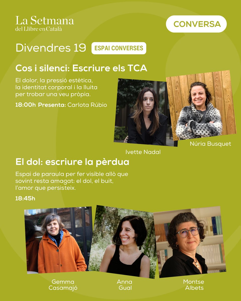 LaSetmana's tweet photo. 📆 Un tastet de les activitats del divendres 19!

👀 Pots consultar-les totes aquí: https://t.co/2BqHYTrmsm https://t.co/aXUx4ltPoR
