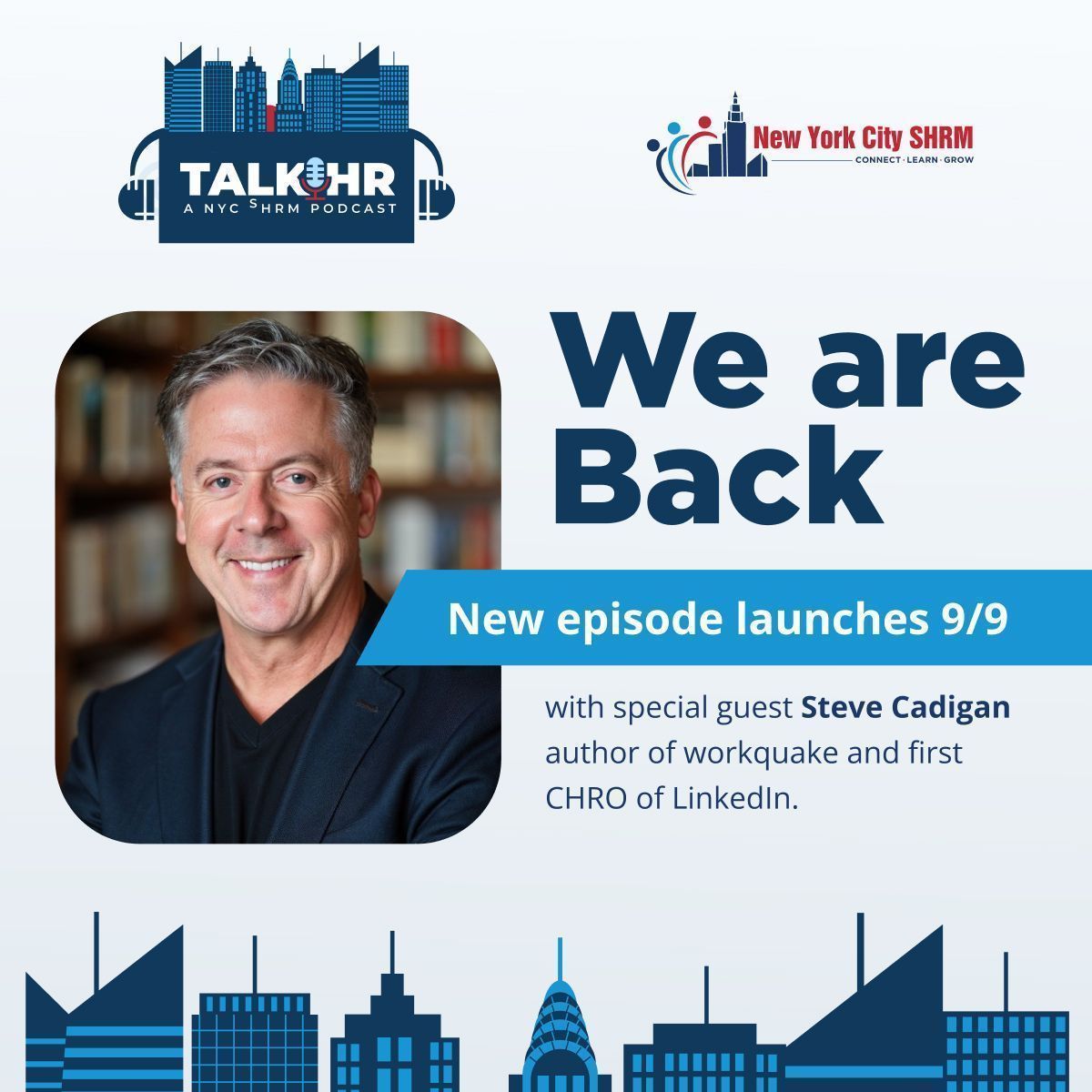NYC SHRM's Talk HR podcast has a new episode! Want to know Steve Cadigan's advice on how to influence executives? Tune in!

#TalkHR #FutureOfWork #Leadership #Podcast