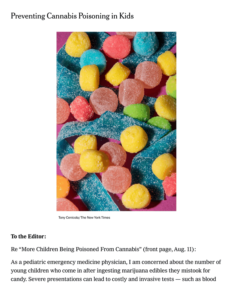 PEMatCHOP's tweet photo. 🎉 Congrats to our 1st-year Fellow, Dr. Priya Shah, on being published in @nytimes!

📝 In her Letter to the Editor, she calls for stronger packaging regulations to protect kids from #THC ingestion.

Read it here 👉 https://t.co/nx0mh0UWW8 https://t.co/uEPHWcPBVt