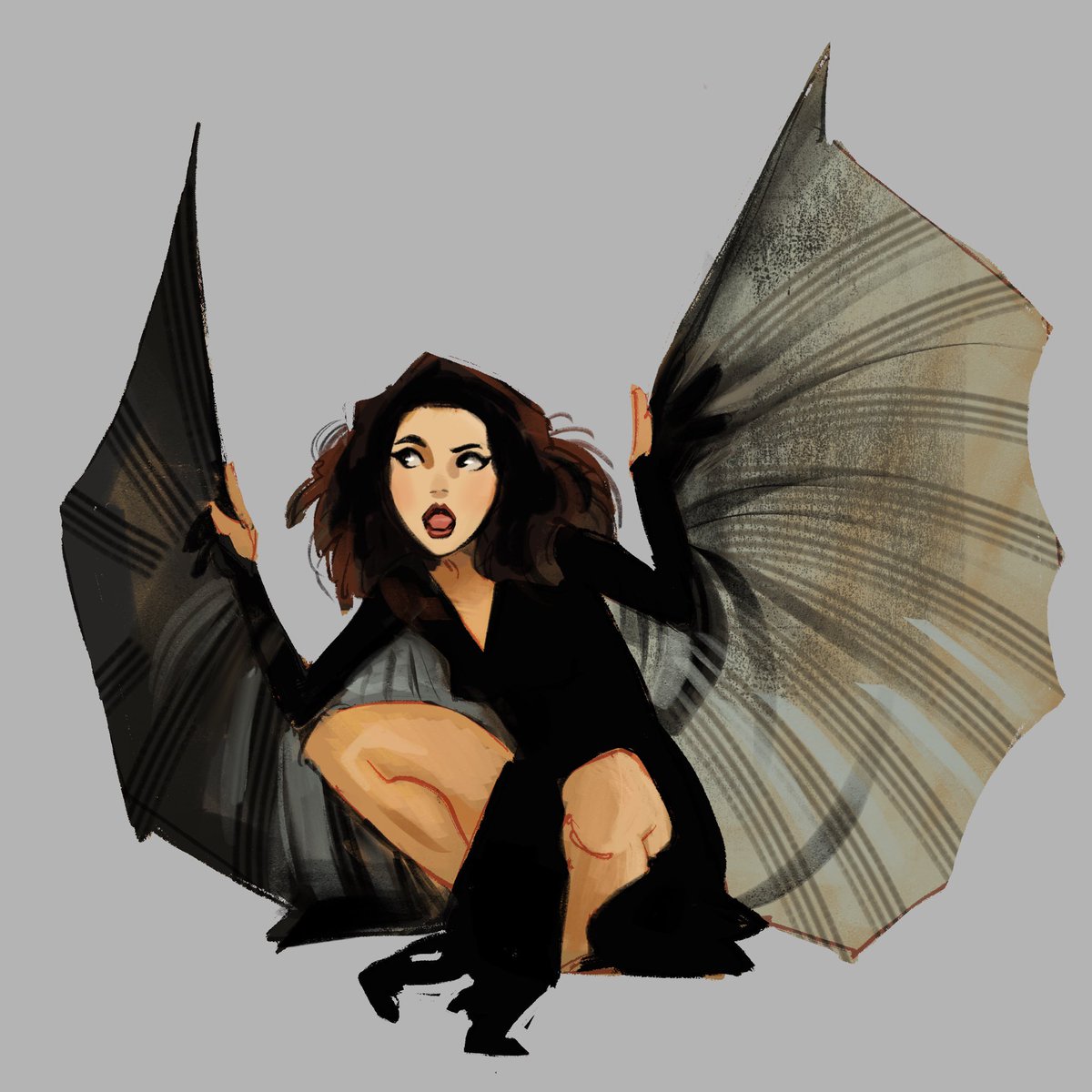 Her ... 
#KateBush 🦇

Credits to Artist : ⁦<a href="/flandrepudding/">blair@ST0REWIDE S4LE</a>⁩ 
🎨✍🏻🖤