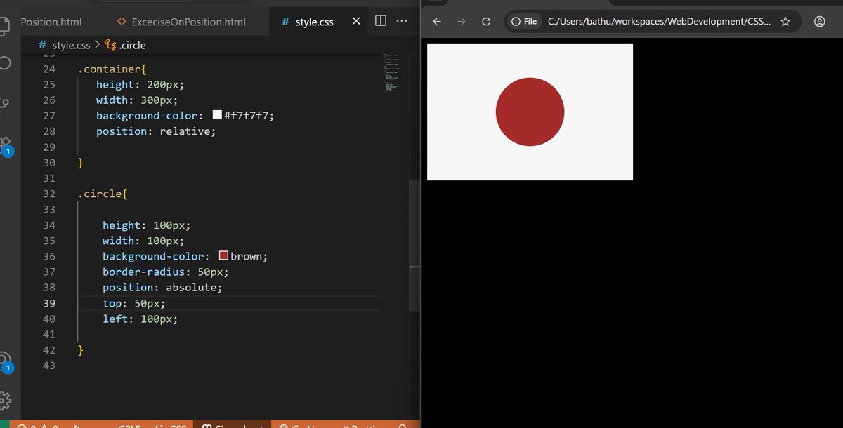 venkateshcoderr's tweet image. > Day -03 of CSS playlist.
>I am enjoying working on these color-related tasks so much, even though I have already learned and mastered full-stack Java, and did some projects.
>Today I covered Static, Relative, Absolute, Fixed, Sticky. Ignore India flag plz I tried🥲.
#Web3