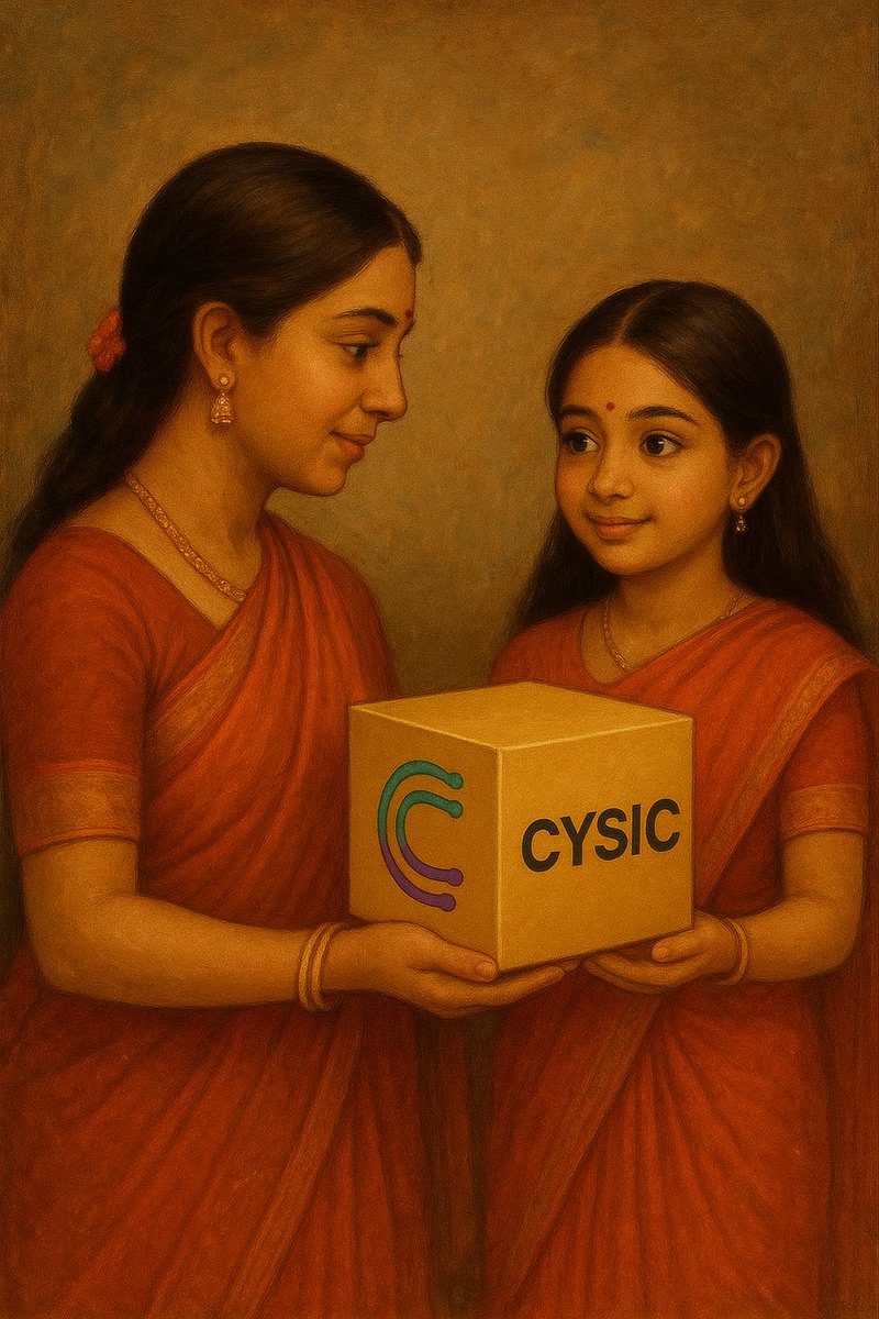 Punithan33's tweet photo. Gnsor Dear Friends 🙏 

🌸 Tradition meets innovation 🌸
A mother lovingly shares the magic of CYSIC with her daughter symbolizing knowledge legacy and the future of technology.

Empowering the next generation with trust wisdom and cutting~edge decentralized solutions.
#CYSIC https://t.co/2tPPACjZlM