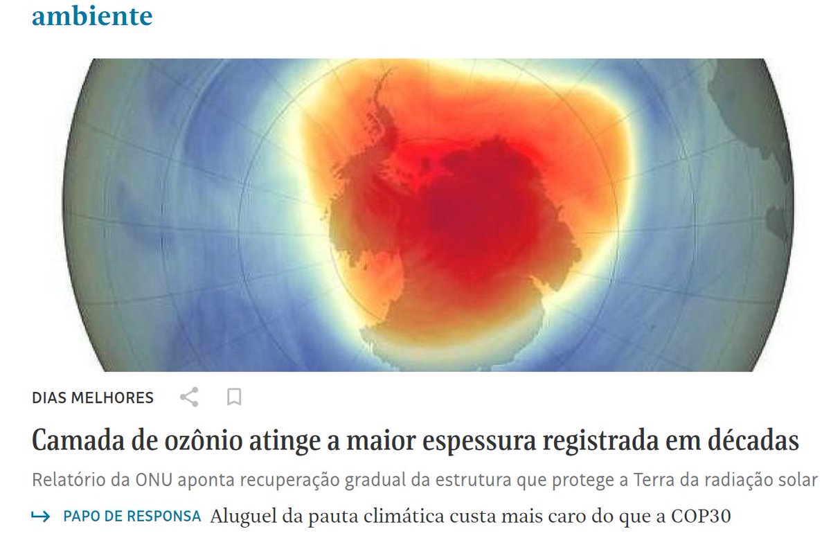 Saudade de quando o buraco na camada de ozônio ia torrar todos nós.