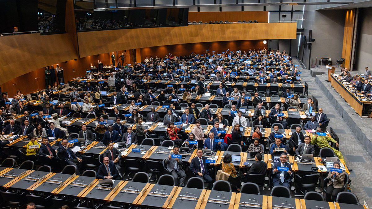 AcGreenTrade's tweet photo. The WTO Fisheries Subsidies Agreement is now in force – a historic win after 20+ years of talks.

It means:
✅ No subsidies for illegal fishing
✅ No subsidies on unregulated high seas
✅ Rules for overfished stocks https://t.co/Wc4he64Hf9