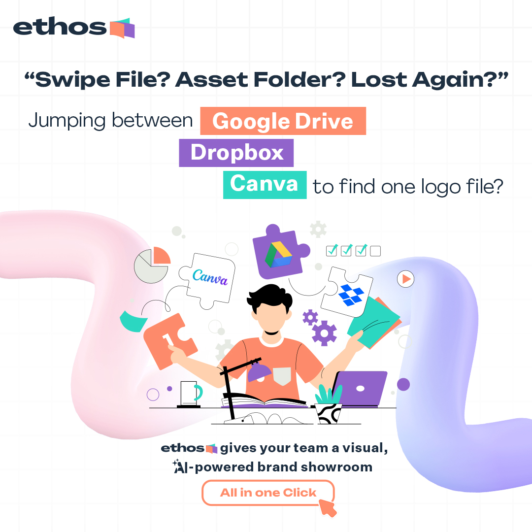 EthosBAM's tweet image. You shouldn’t have to dig for your own brand.
Build your visual showroom today!
#BrandOps #WorkflowSimplified