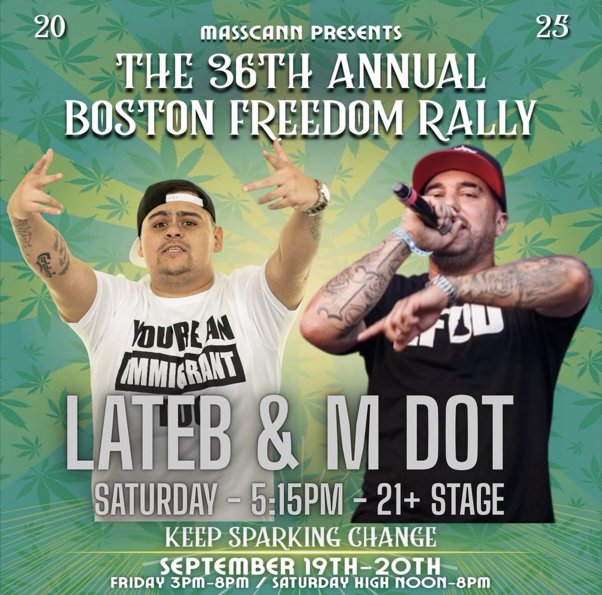 Will have new 🍃 shirts Saturday. Performing at the Freedom Rally (Hemp Fest). Thank you Noize