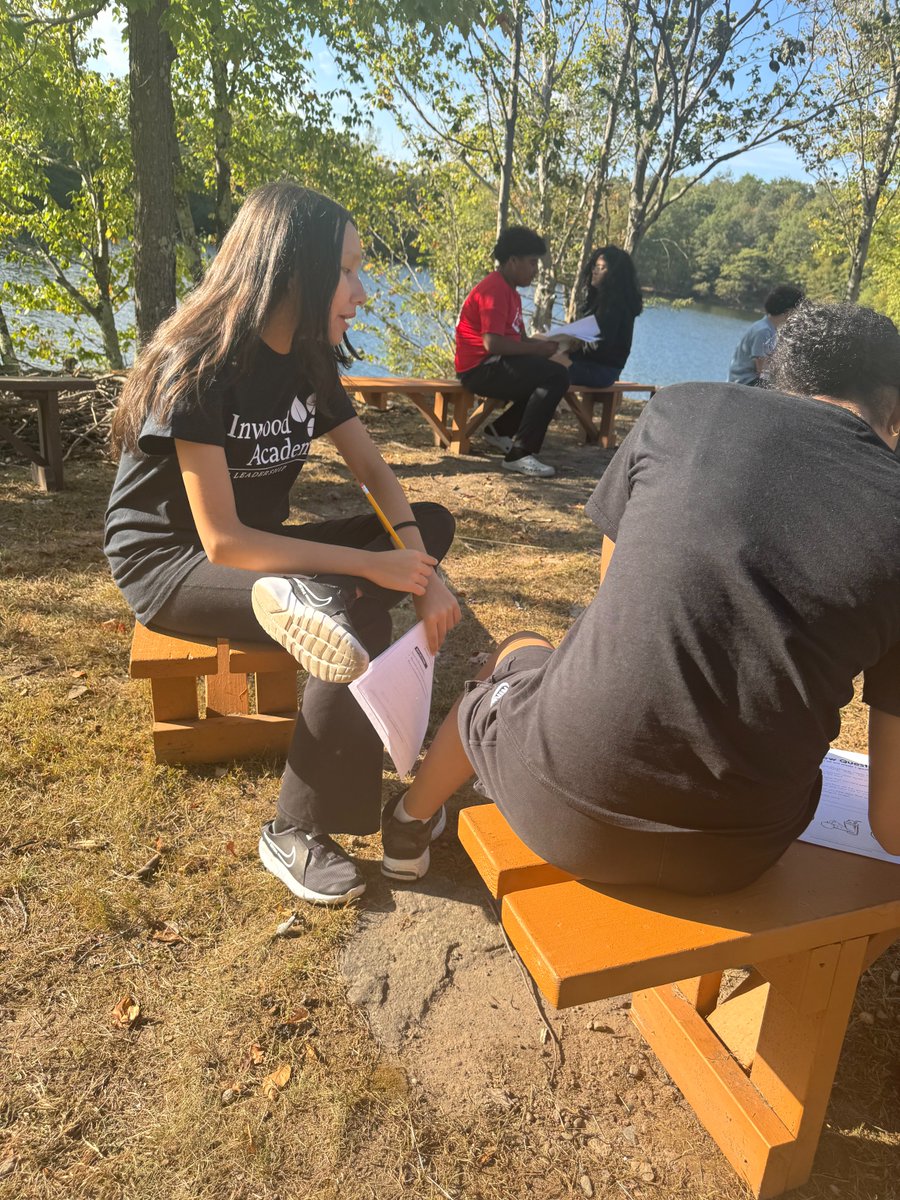 inwoodacademy's tweet image. At Inwood Academy for Leadership, leadership is more than a name—it’s who we are. MS &amp;amp; HS students are building trust, connection, and confidence through Peer Group Connection—this time surrounded by nature, making the retreat even more powerful. 💙