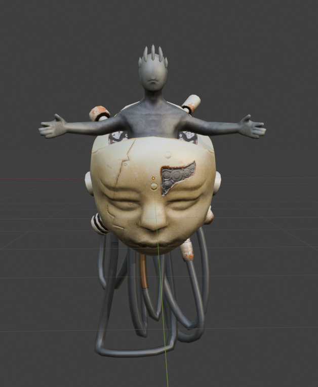 _DeathDrive_'s tweet photo. Still polishing the textures and will probably animate this. Currently coming in at 2,888 Tris with the texture being 1024x1024. Had a ton of fun using this to practice likeness from concept.

|#lowpoly|#b3d|#blender|#gameart| https://t.co/LEwfH5S4yH